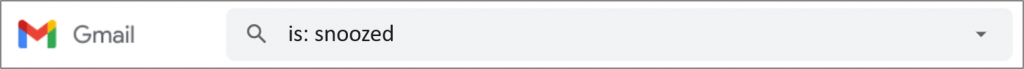 Buscar en Gmail - Búsqueda por operador is:snoozed para buscar correo en Gmail