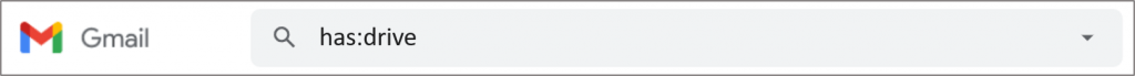 Buscar en Gmail - Búsqueda por operador has: drive para buscar correo en Gmail