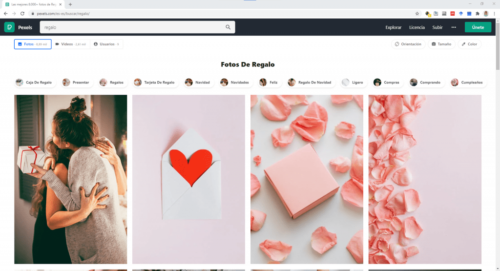 Resultados de búsqueda de "regalo" en Pexels