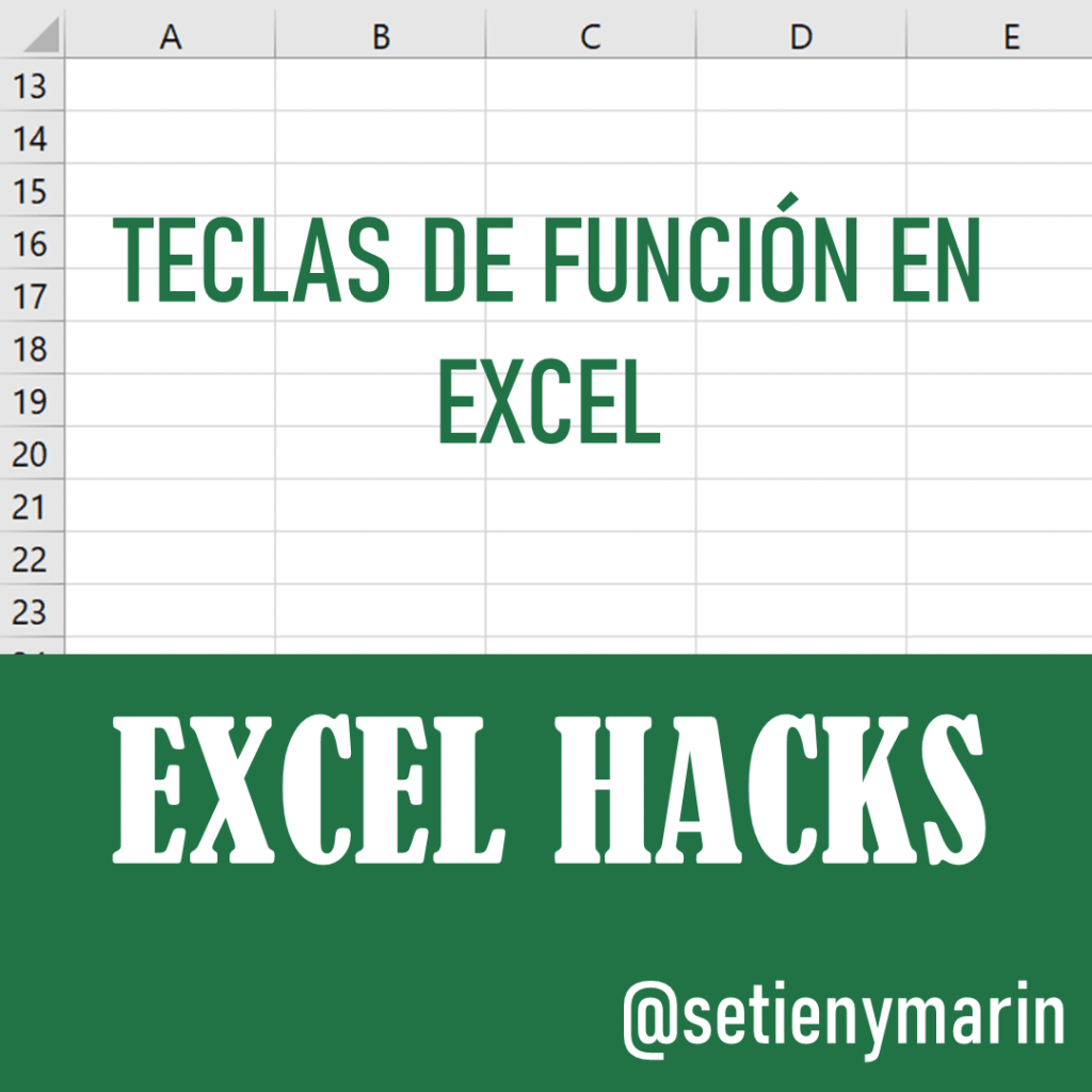 ¿Sabes qué hace cada tecla F en Excel?