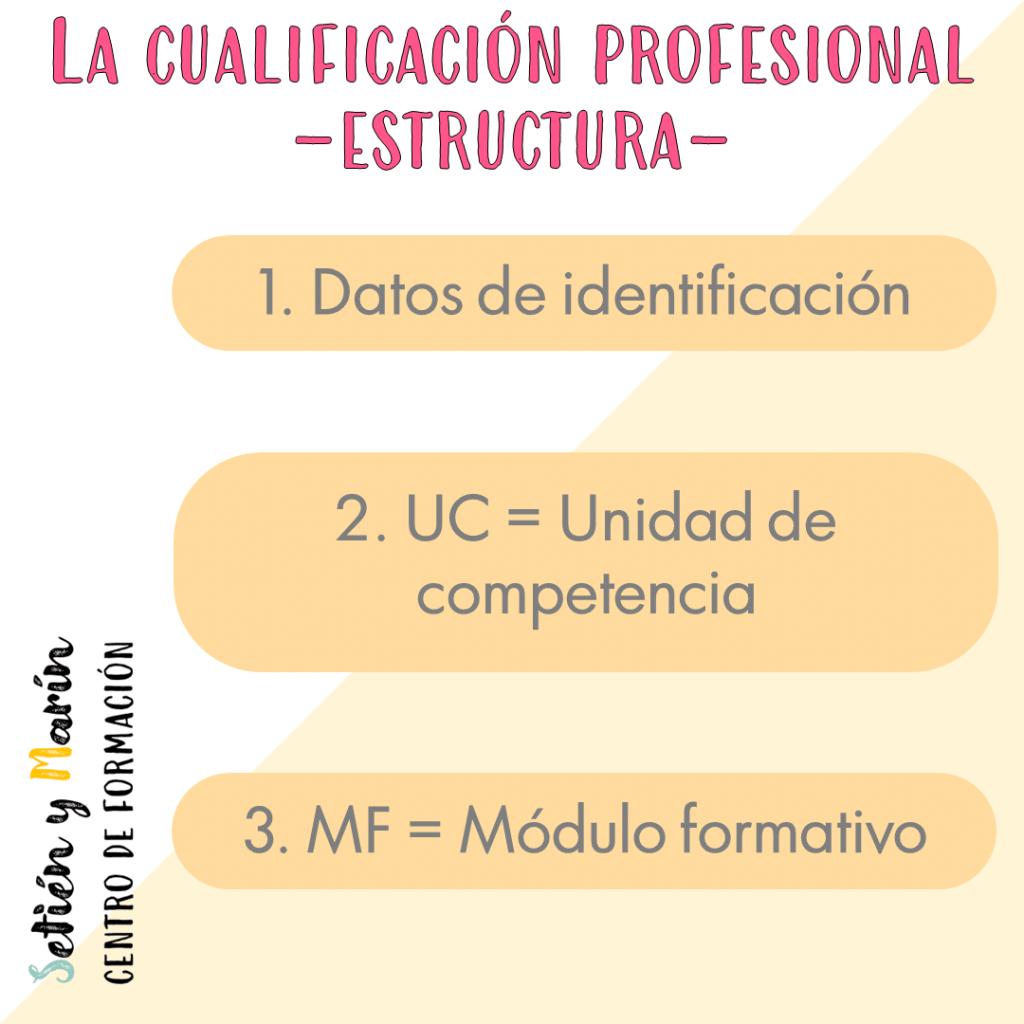 Esquema de la estructura de la Cualificación profesional