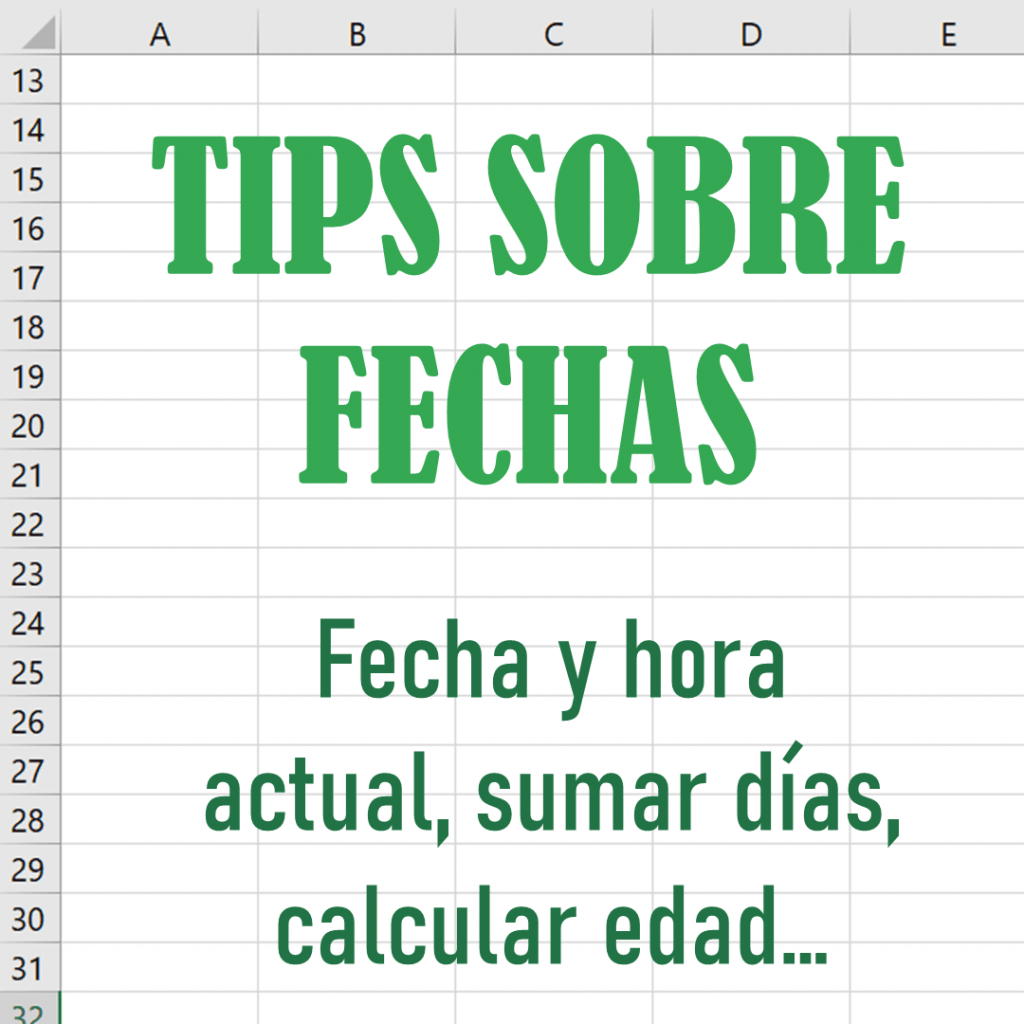 ¿Trabajas con fechas en Excel? ¿Conoces la función HOY()? Entra y te mostraremos tips sobre las fechas en Excel que no podrás perderte.