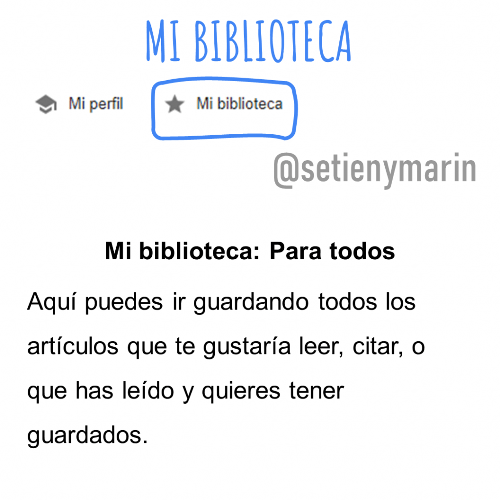 que es google academico: mi biblioteca, para todos