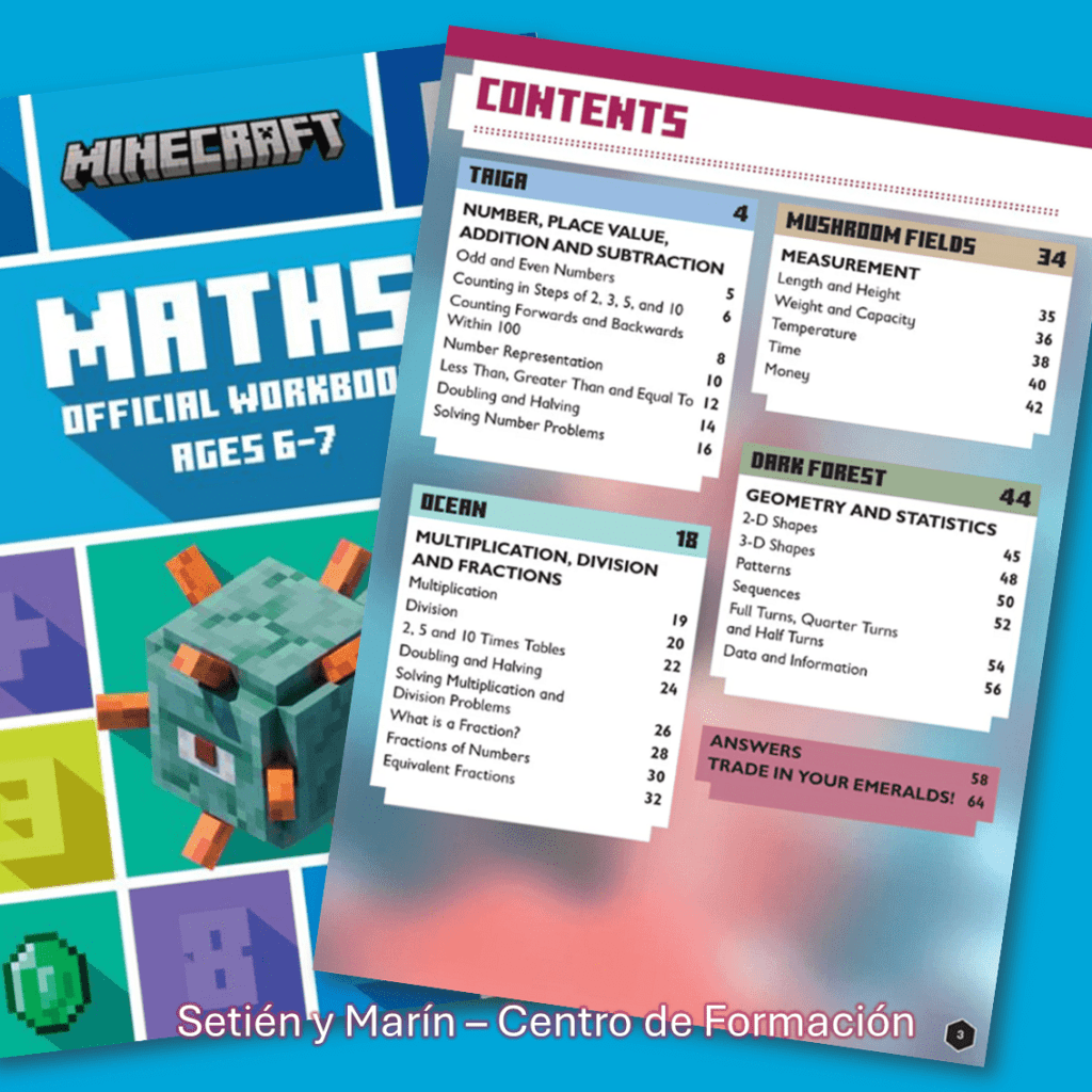 Cuadernos minecraft de trabajo oficiales. Libro para el nivel 2, edad aproximada 6-7