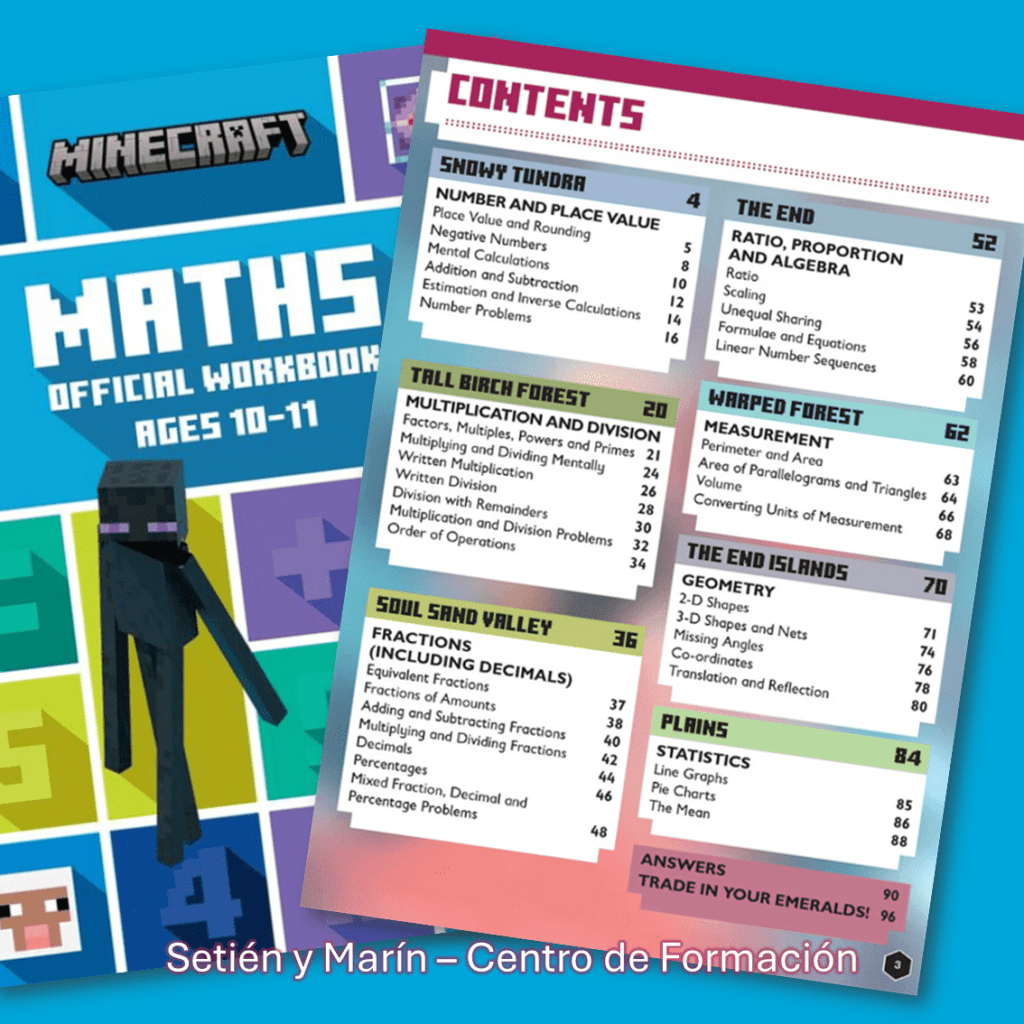 Cuadernos minecraft de trabajo oficiales. Libro para el nivel 6, edad aproximada 10-11