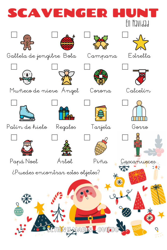 Scavenger Hunt Navideño