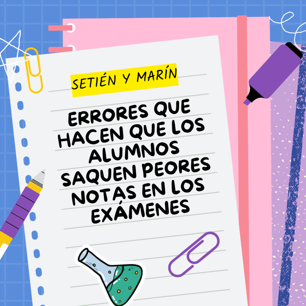 5 errores en los exámenes