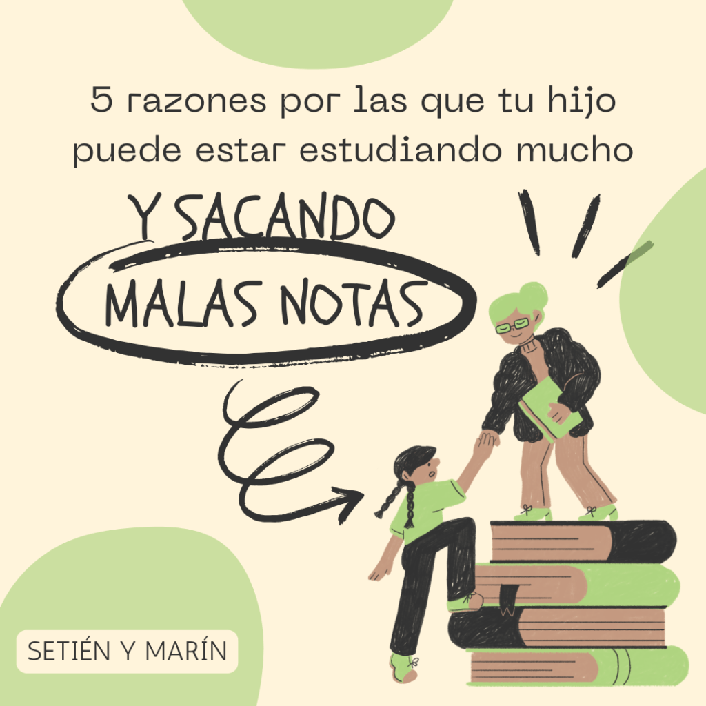 no saca buenas notas