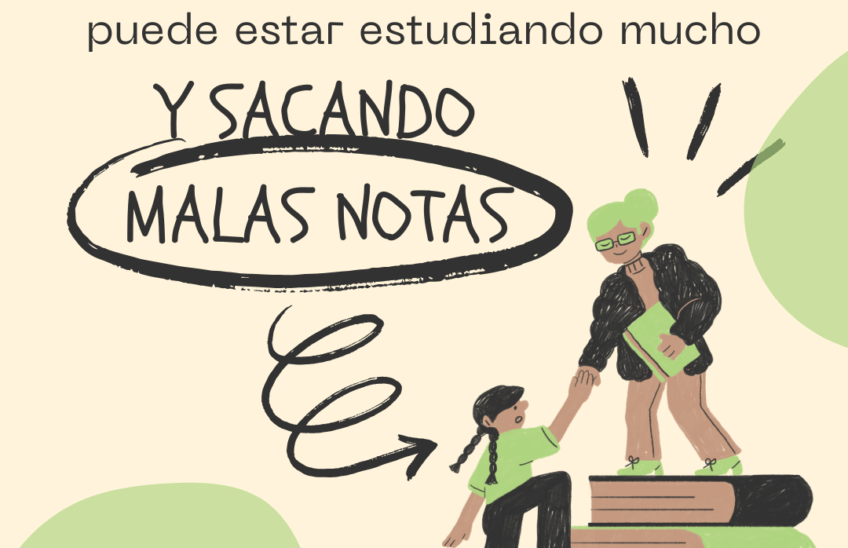 no saca buenas notas