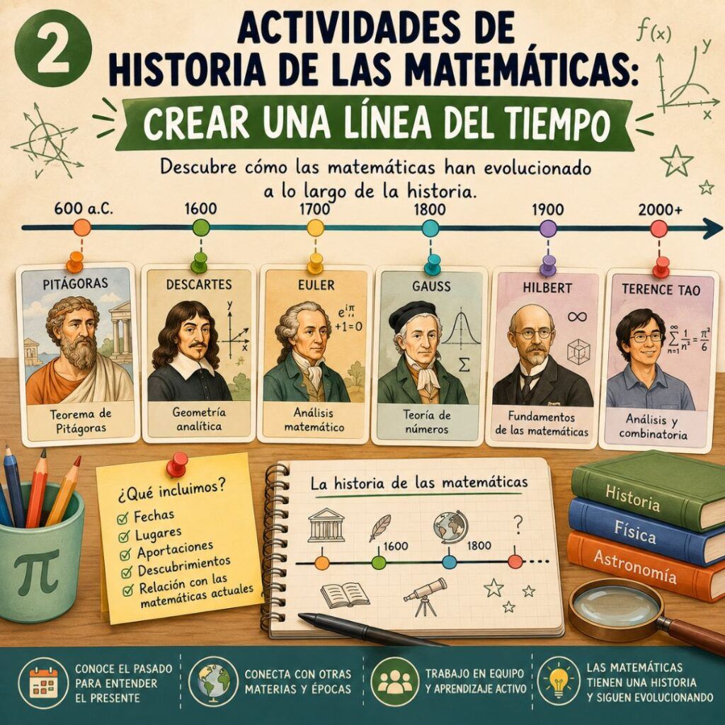Línea del tiempo de matemáticos